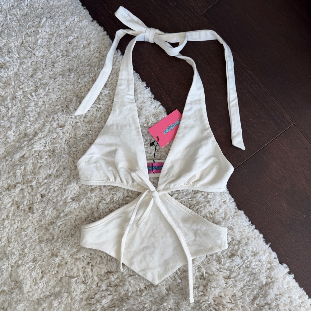Edikted Cut Out Strappy Halter Top